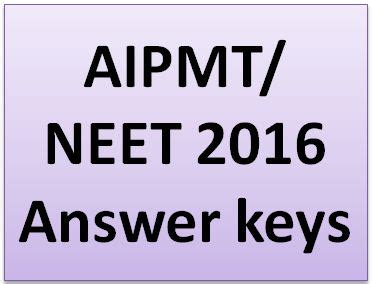 aipmt 2016 answer key|AIPMT 2016 .